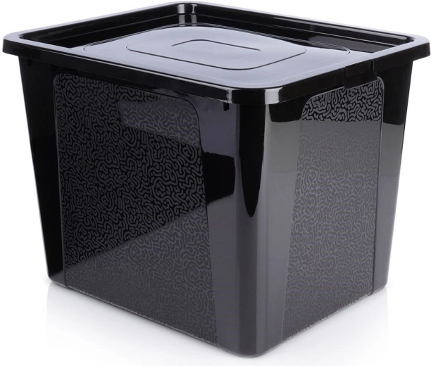 Plastový úložný box s vekom 30 l