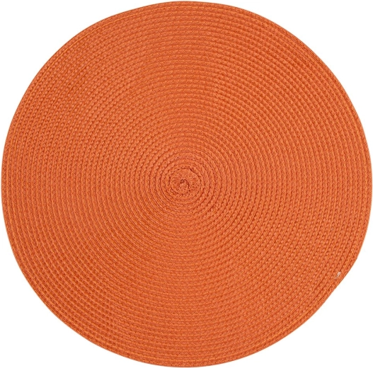 Okrúhla podložka z polypropylénu v terakotovej farbe 38 cm