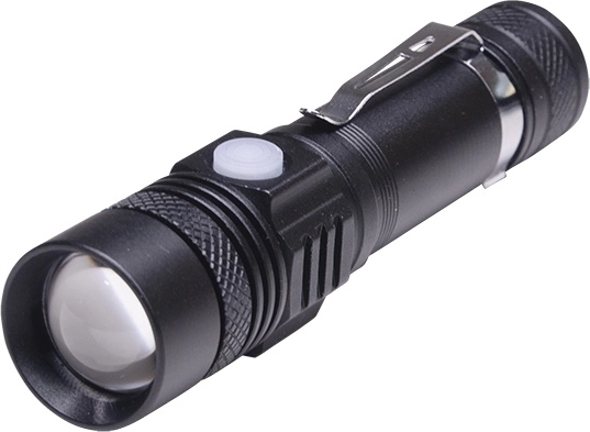 Solight nabíjateľná LED svietidlo s cyklodržiakom 400 lm, zoom, Li-Ion