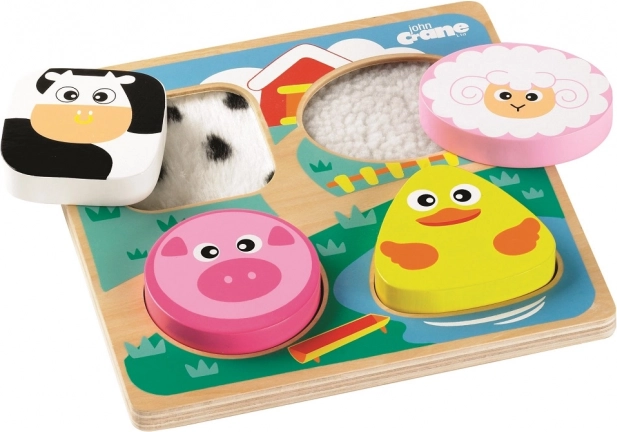 Tidlo senzorické vkladacie puzzle farma