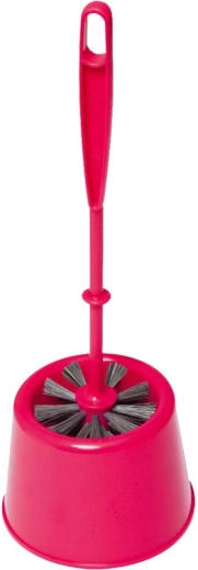 WC súprava mini guľatá z plastu, priemer kefy 7,5 cm, mix farieb