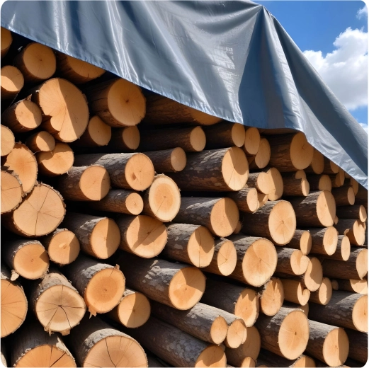 100 % nepremokavá ochrana pre drevo, stroje aj náklad