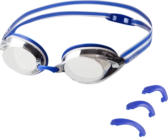 Plavecké okuliare NILS Aqua Racing modré