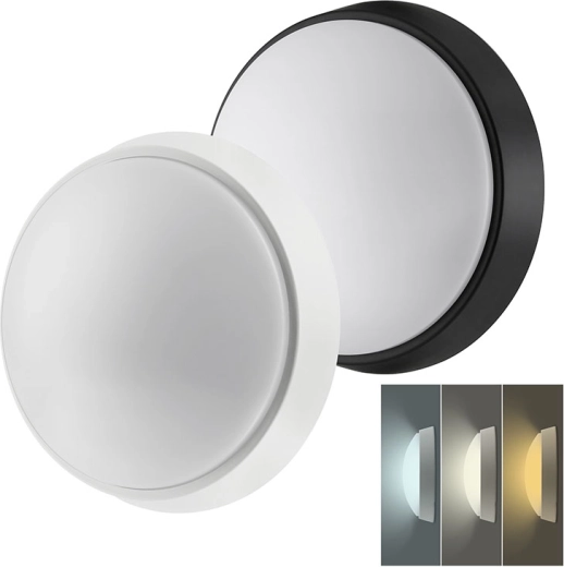 Solight okrúhle LED svietidlo na stenu a strop s voliteľnou teplotou svetla 3CCT a vymeniteľným krytom