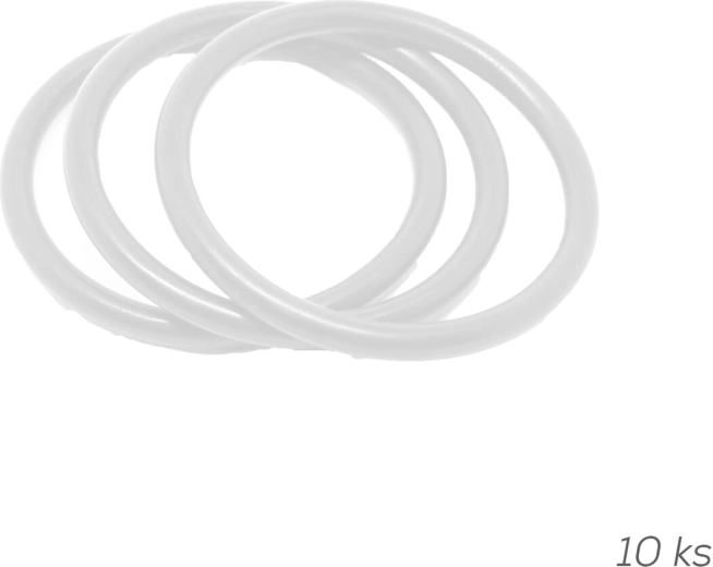 Záclonové krúžky z UH (polyetylén) 3,4 cm, 10 ks