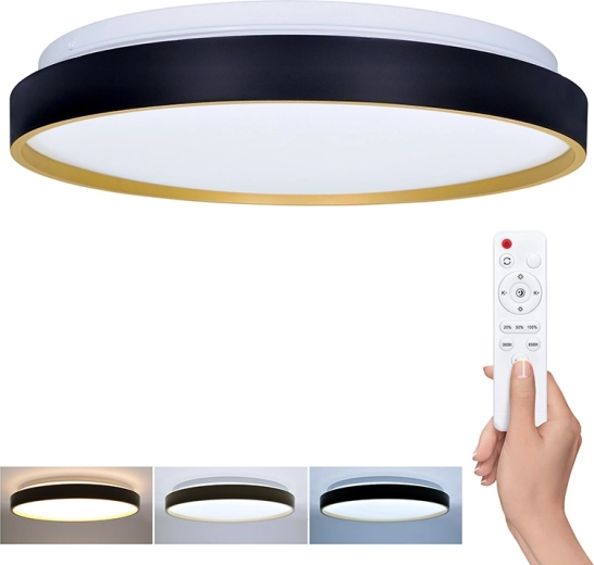 Solight stropné a nástenné LED svietidlo Cala s diaľkovým ovládaním 48 W, 3360 lm, 38 cm, stmievateľné, CCT
