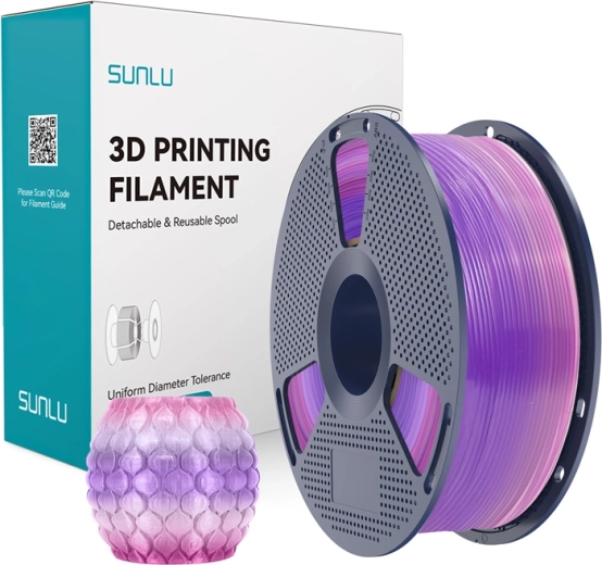 Sunlu transparentný dúhový PLA filament