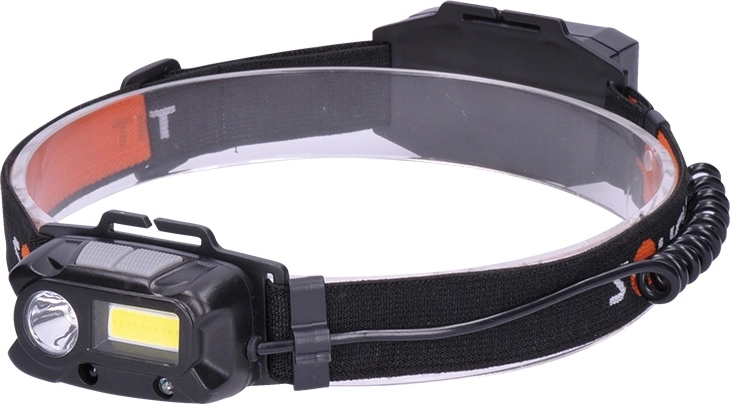 Solight nabíjacia LED čelovka 3 W + COB, 150 + 60 lm, Li-Ion - 1 kus
