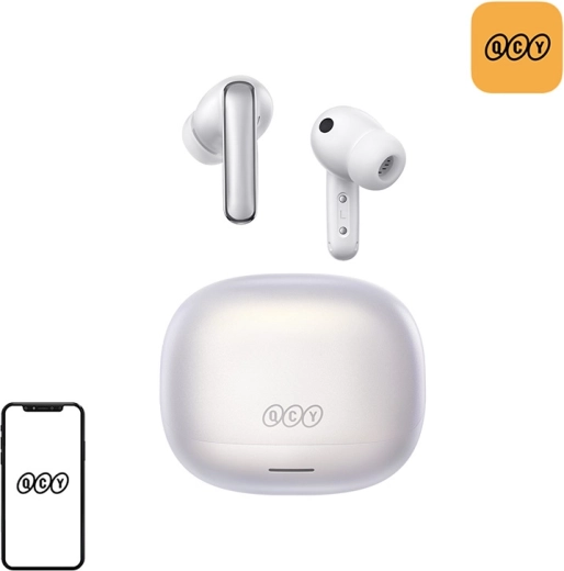 Bezdrôtové slúchadlá QCY MeloBuds N65 biele