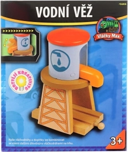 Max vodná veža pre drevenú vláčikodráhu
