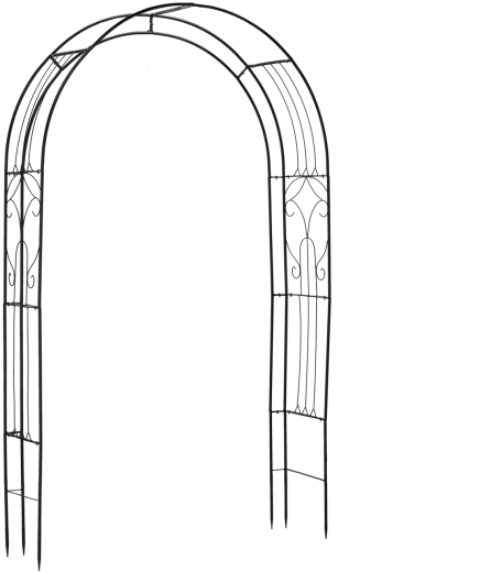 Záhradná kovová pergola 145 × 38 × 240 cm