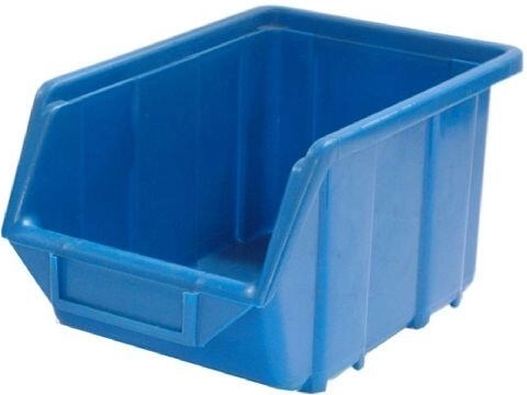 Ukladacia bedňa skosená 165 × 110 × 75 mm, nosnosť 2 kg, plast