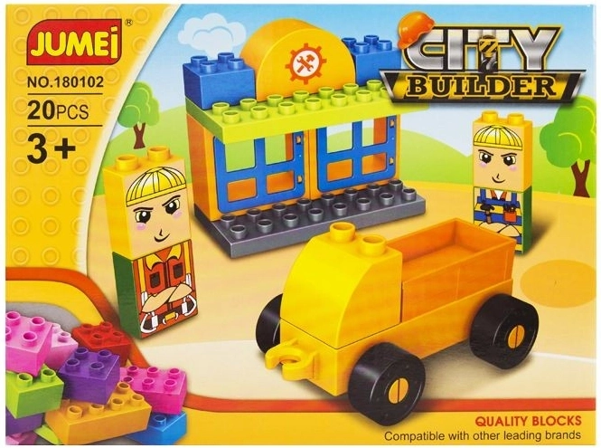 Stavebnica Jumei City builder mesto – stavba, 20 dielikov, 26 × 19 cm - 1 kus