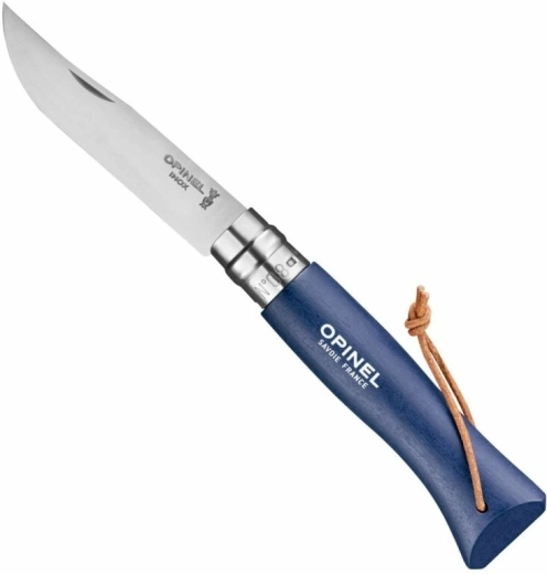 Opinel N°08 Trekking vreckový nôž tmavomodrý, bukové drevo 8,5 cm