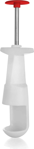 Odpeckovač čerešní Culinaria Red, plast a nerez, 19 cm