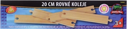 Vláčiky Max rovné koľaje 20 cm - 4 ks