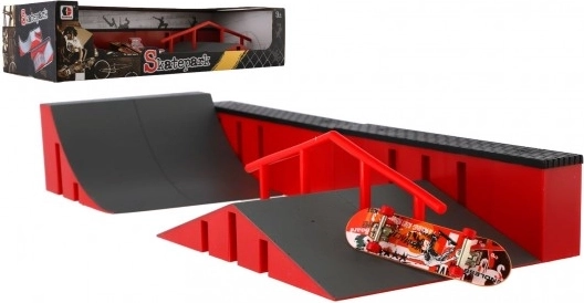Mini skatepark s fingerboardom plastový set