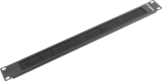 Lanberg panel so štetinami 19'' 1U čierny