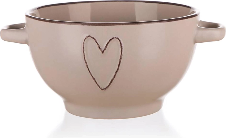 Keramická miska HEART 14 cm, mix farieb