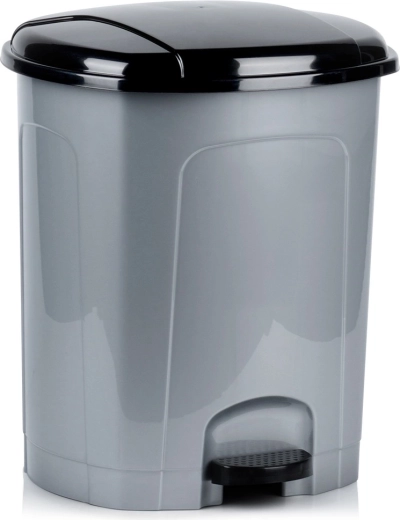 Plastový pedálový odpadkový kôš 30 l – sivý