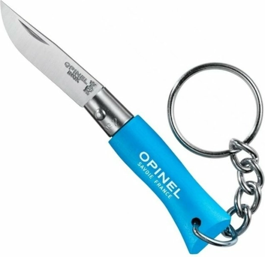 Opinel N°02 VRI Keyring Cyan vreckový nôž na kľúče