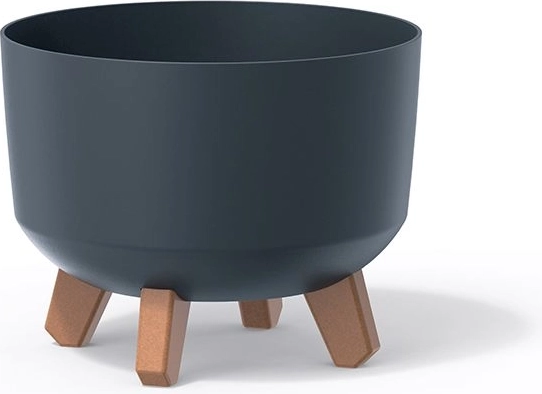 Kvetináč na nožičkách Gracia, priemer 20 cm, antracit