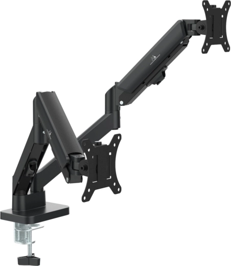 Dvojitý držiak na monitory 17–32" s plynovým ramenom MACLEAN MC-134 (2–10 kg)