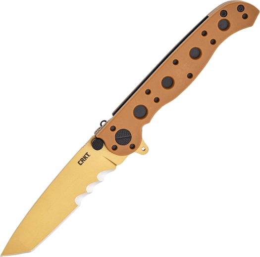 Zatvárací vreckový nôž CRKT M16 desert tan s Veff serrations