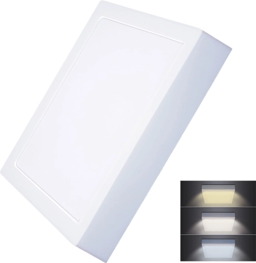 Solight prisadený LED mini panel štvorcový CCT 24 W 1800 lm