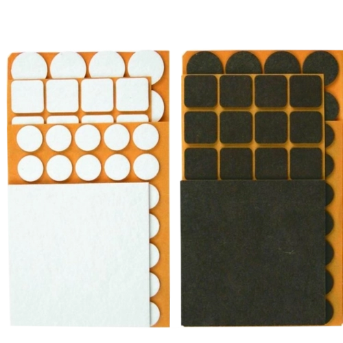 Samolepiace filcové podložky na nábytok na ochranu podláh