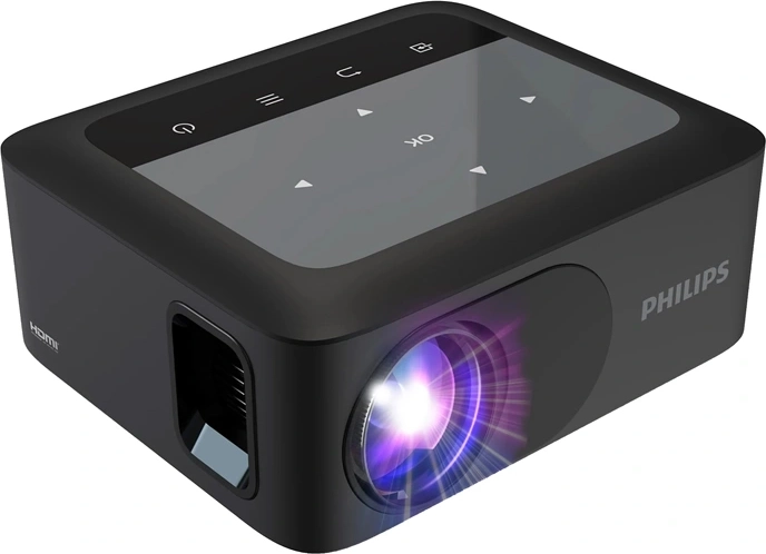 Philips mini projektor N-110 720p čierny