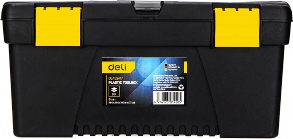 Plastový box na náradie Deli 15'' žlto‑čierny