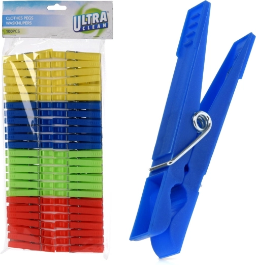 Plastové štipce na bielizeň Ultra Clean 100 ks