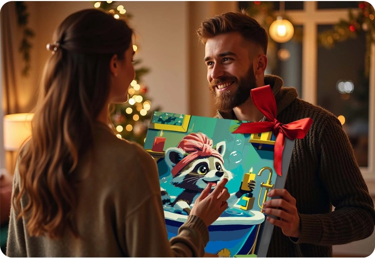 Hotový obraz ako dekorácia aj darček