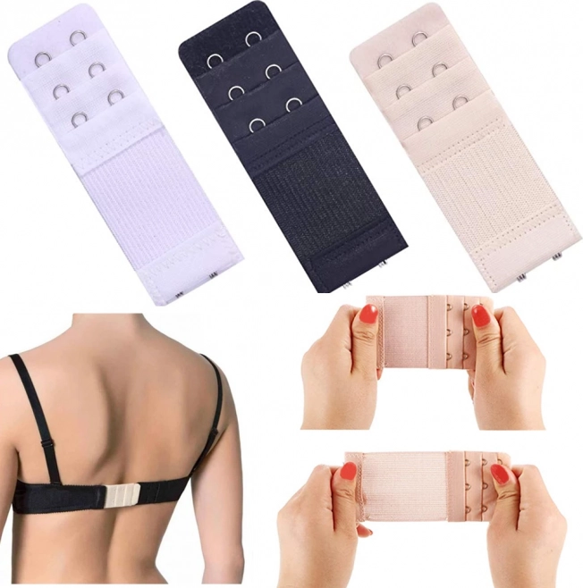 Rozširovače zapínania podprsenky, sada 3 ks