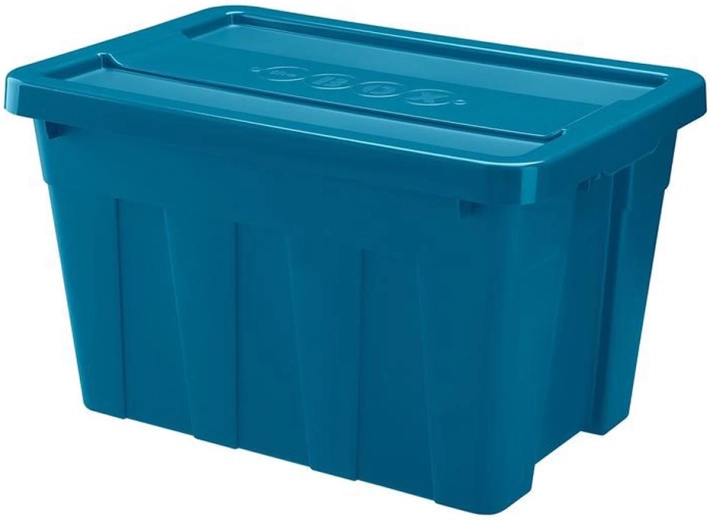 Plastový úložný box s vekom HEIDRUN 100 l