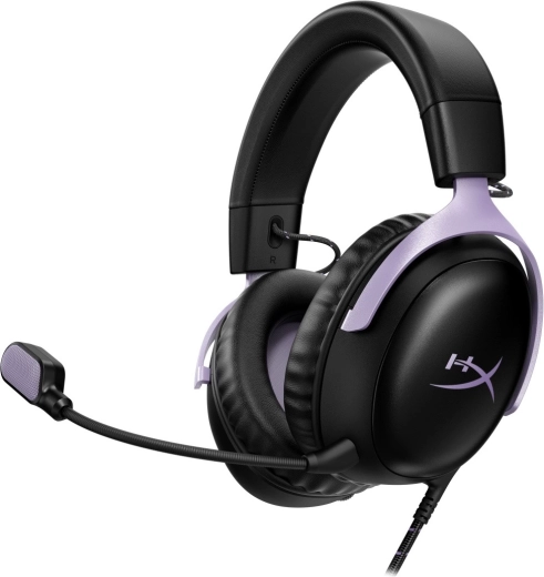 Herné slúchadlá HyperX Cloud III čierno-levanduľové