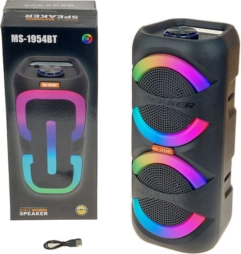 Prenosný bluetooth reproduktor MS-1954BT s RGB podsvietením