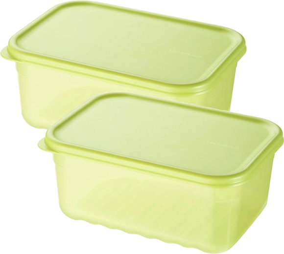 Dózy na potraviny Lock&Lock Fresh Block 1,5 l – sada 2 ks