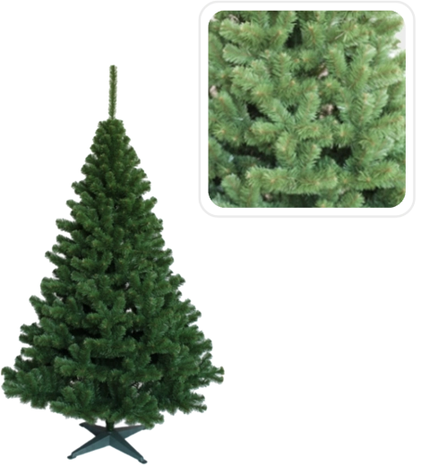 Umelý vianočný stromček jedľa zelený 150 cm - 1 kus