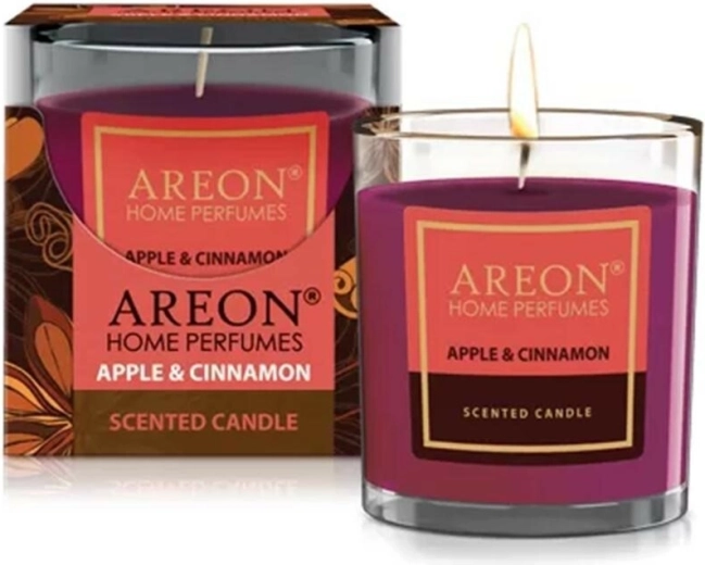 Vonná sviečka Areon Apple & Cinnamon 120 g