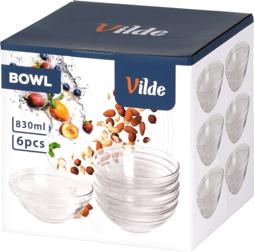6× miska 830 ml na univerzálne servírovanie
