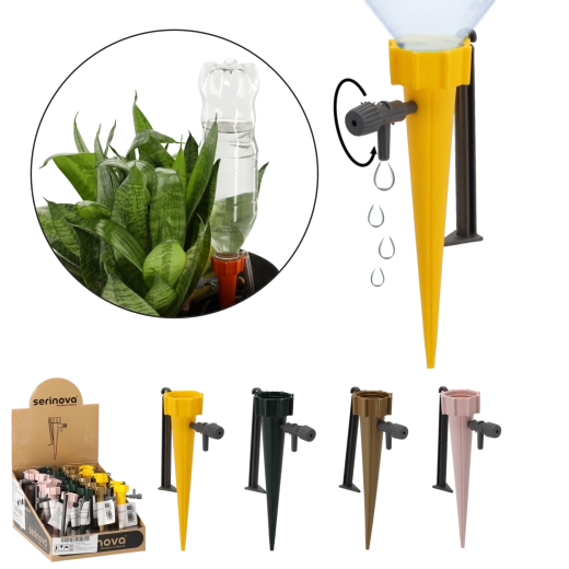 Zavlažovač rastlín s kohútikom, mix farieb