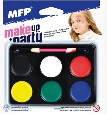 Farby na tvár MFP Make-up Party 6 farieb so štetcom