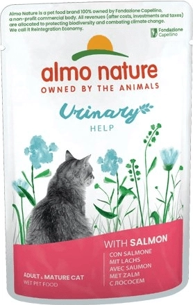 Almo Nature Urinary Help kapsička pre mačky s lososom 70 g