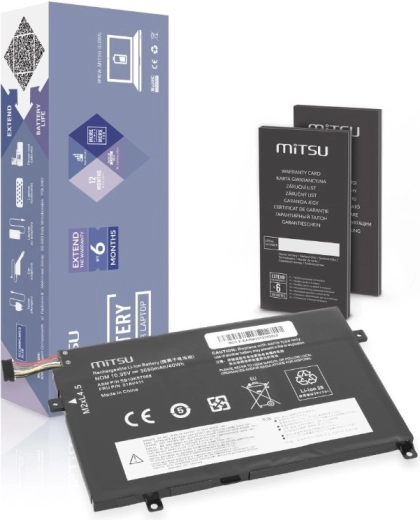 Batéria MITSU pre Lenovo ThinkPad E470/E475 3650 mAh (40 Wh) 10,95 V