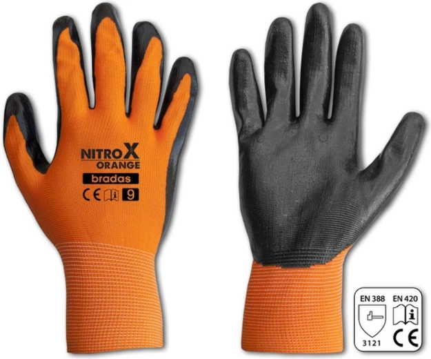 Nitrilové rukavice NITROX Orange, veľkosť 11