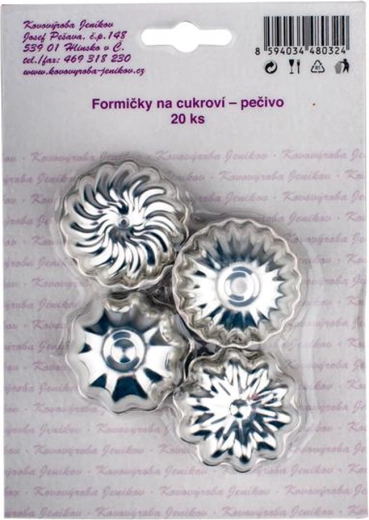 Sada formičiek na cukrovinky 4 cm, 20 ks