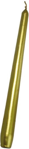 Kónická sviečka Provence zlatá 24,5 cm