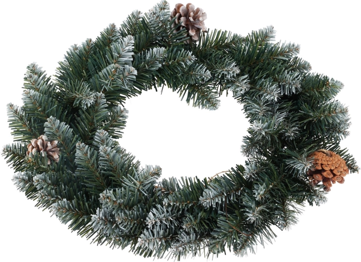 Dekoratívny vianočný veniec z PVC 40 cm